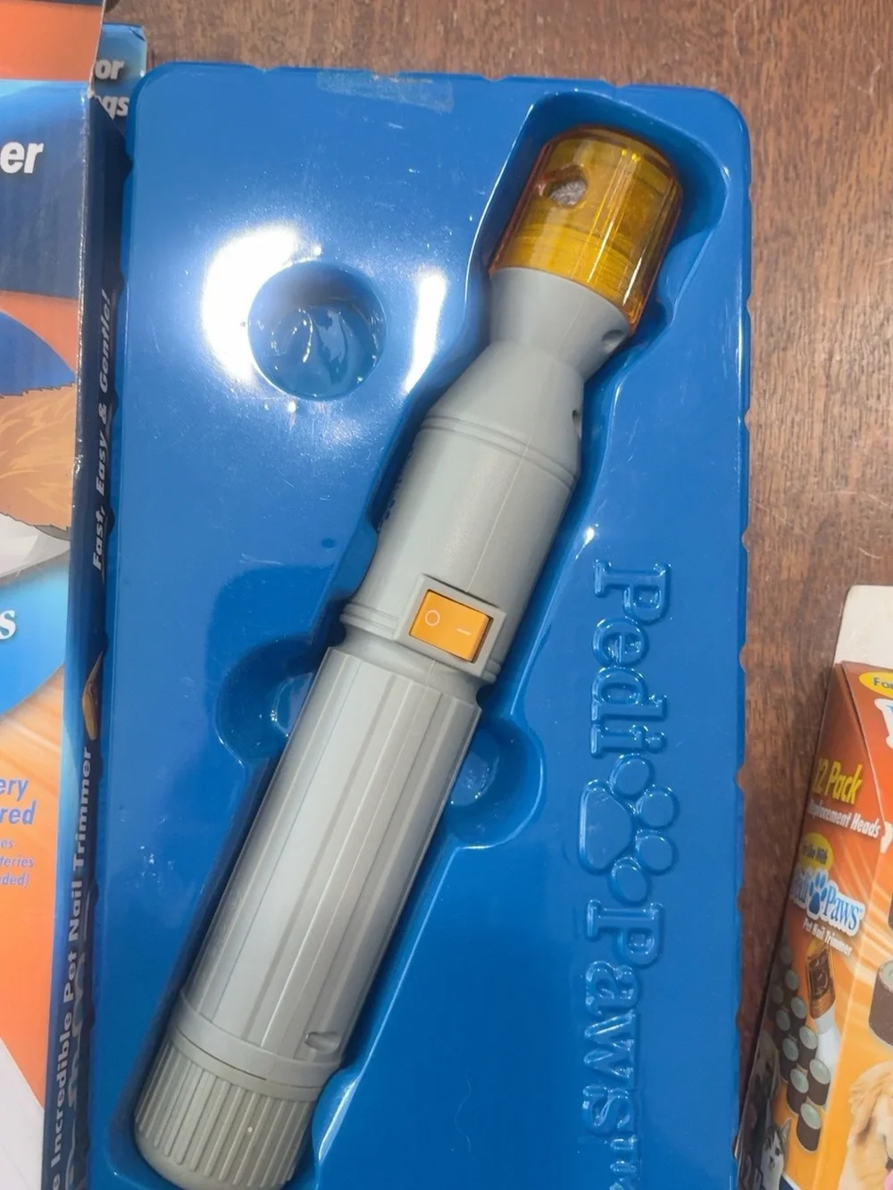 Pedi Paws Pet Nail Trimmer With 12 Replacement Heads – Tested & Working